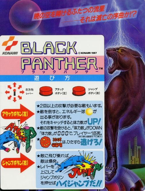 Black Panther Instruction Card (Japan)